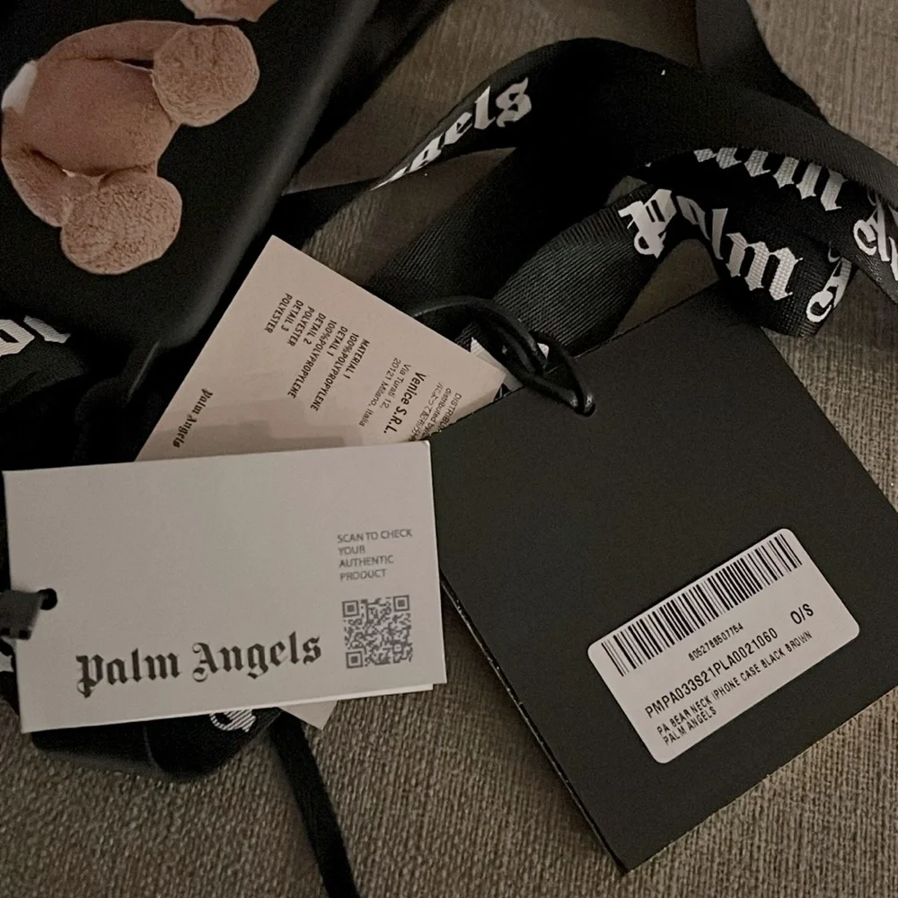 Palm Angels Teddy Bear iPhone 11 Pro Neck Case, New w/Tag